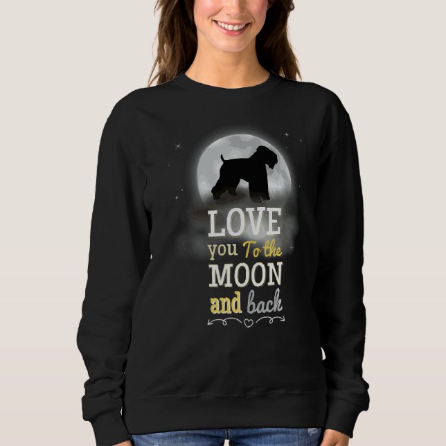 Irish Soft Coat Wheaten Terrier Dog Liebe zur Sweatshirt (Vorderseite)