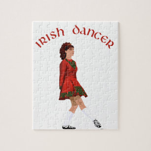 Irish Soft Shoe Tänzerin in Rot Puzzle