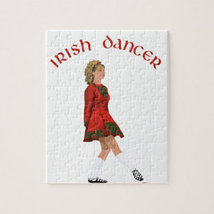 Irish Soft Shoe Tänzerin in Rot Puzzle