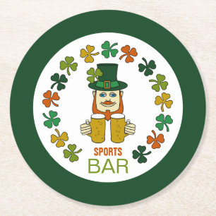 Irish Sports Bar, Pub/Brauerei Runder Pappuntersetzer