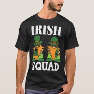 Irish Squad St Patricks Day Leprechauns Drink L T-Shirt