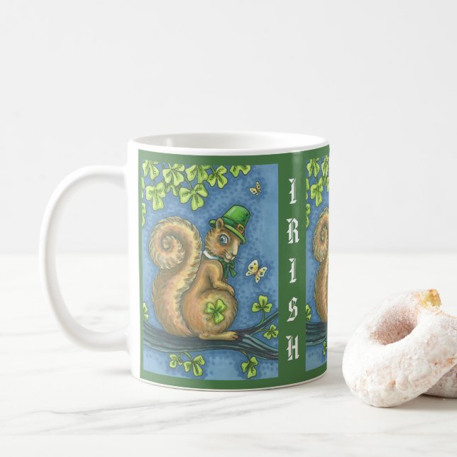 IRISH SQUIRREL ST. PATRICK'S DAY TASSE Classic (Mit Donut)