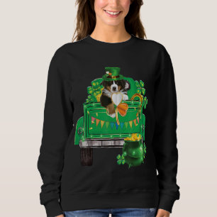 Irish St bernard St Patrick's Day Funny Leprechaun Sweatshirt