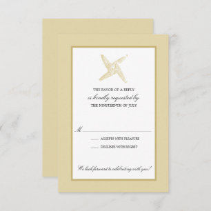 Irish St. Brigid's Cross Wedding RSVP Einladung