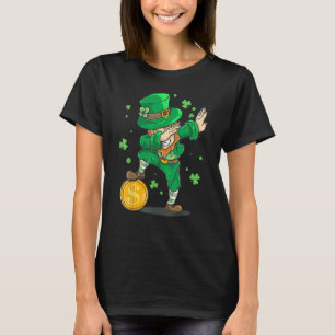 Irish St Patrick Day Dabbing Leprechaun Kid Toddl T-Shirt
