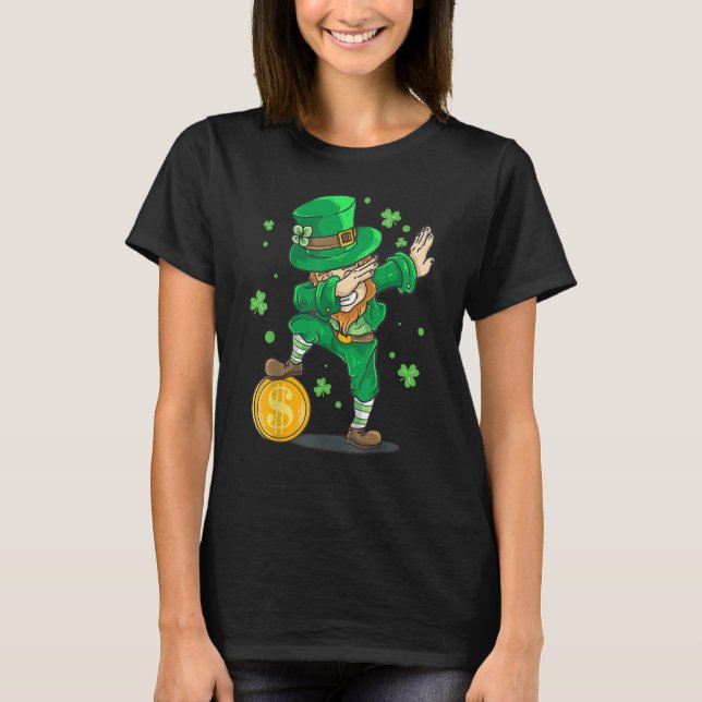 Irish St Patrick Day Dabbing Leprechaun Kid Toddl T-Shirt (Vorderseite)