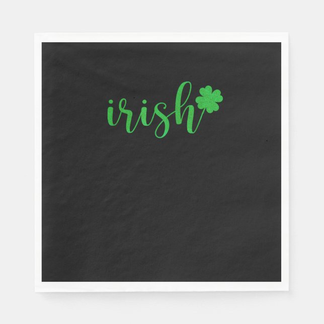 Irish St Patrick Day Men Women Saint Patricks Sham Serviette (Vorderseite)