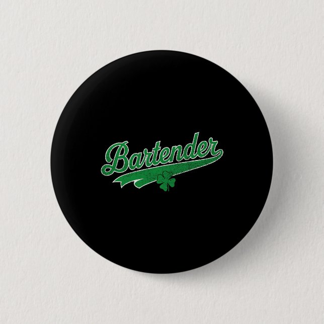 Irish St. Patrick’s Shamrock Bier Brauerei Button (Vorderseite)