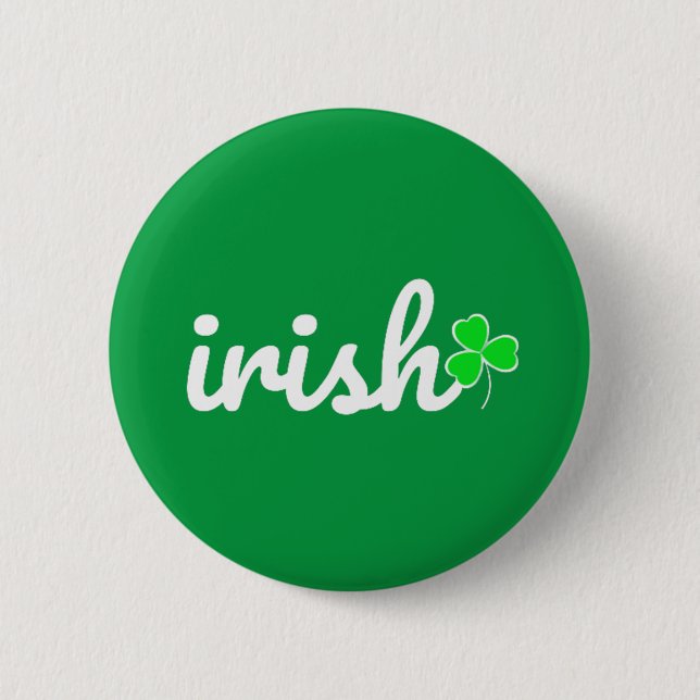 Irish St. Patrick's Day Button (Vorderseite)
