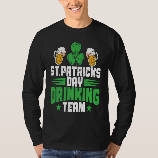 Irish St Patrick's Day Drinking Team Shamrock C T-Shirt (Vorderseite)