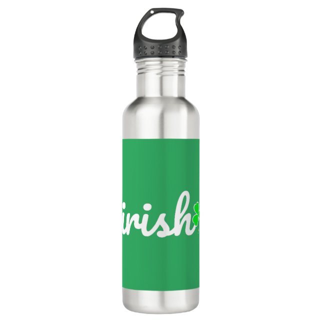 Irish St. Patrick's Day Edelstahlflasche (Vorderseite)