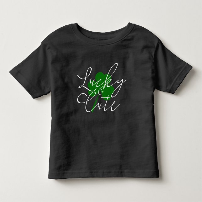 Irish St Patricks Day Glücklich und Niedliches Kle Kleinkind T-shirt (Vorderseite)