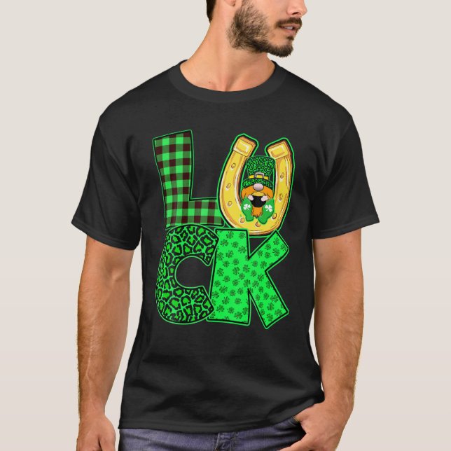 Irish St. Patrick's Day Gnomes Leprechauns Luck Sh T-Shirt (Vorderseite)