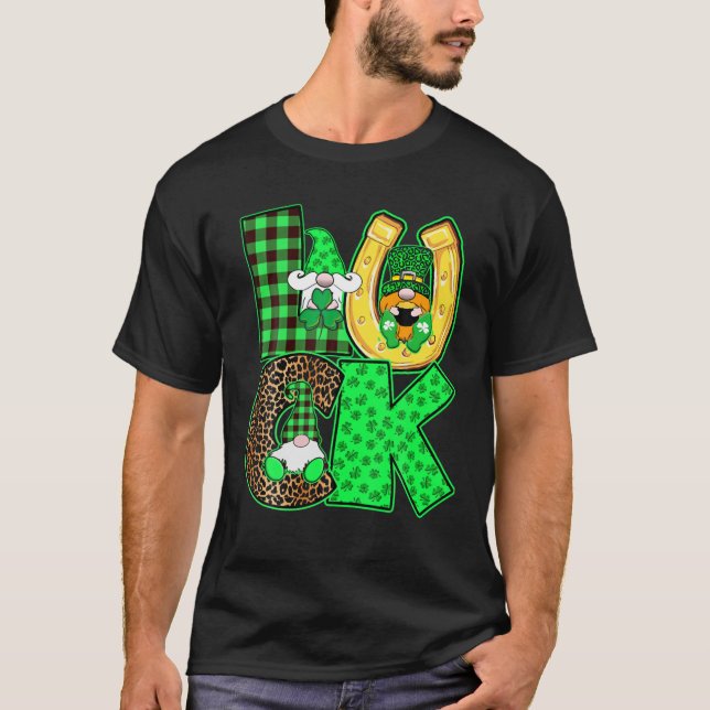 Irish St. Patrick's Day Gnomes Leprechauns Luck Sh T-Shirt (Vorderseite)