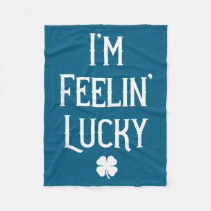 Irish St. Patrick's Day Ich fühle mich Glücklich G Fleecedecke