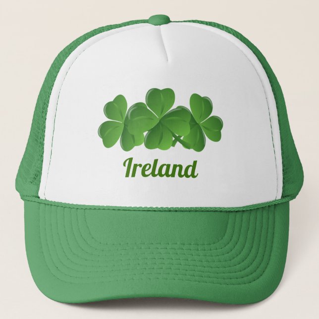 Irish St Patrick's Day Irland Truckerkappe (Vorderseite)