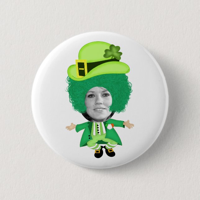 Irish St Patricks Day Jig, Foto Gerahmt Head Button (Vorderseite)