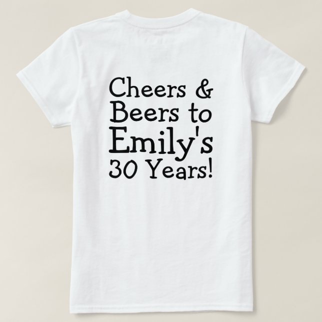 Irish St Patricks Day Jig, Foto Gerahmt Head T-Shirt (Design Rückseite)