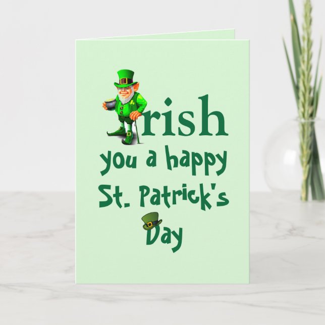 IRISH ST. PATRICK'S DAY KARTE (Vorderseite)