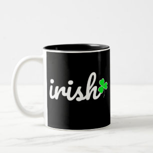 Irish St. Patrick's Day Lucky Kleeblatt Zweifarbige Tasse