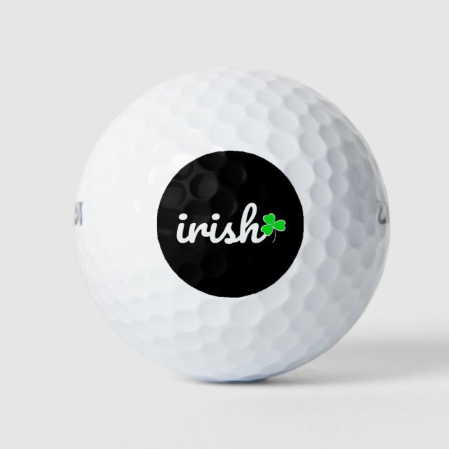 Irish St.. Patrick's Day Lucky Shamrock Golfball (Vorderseite)