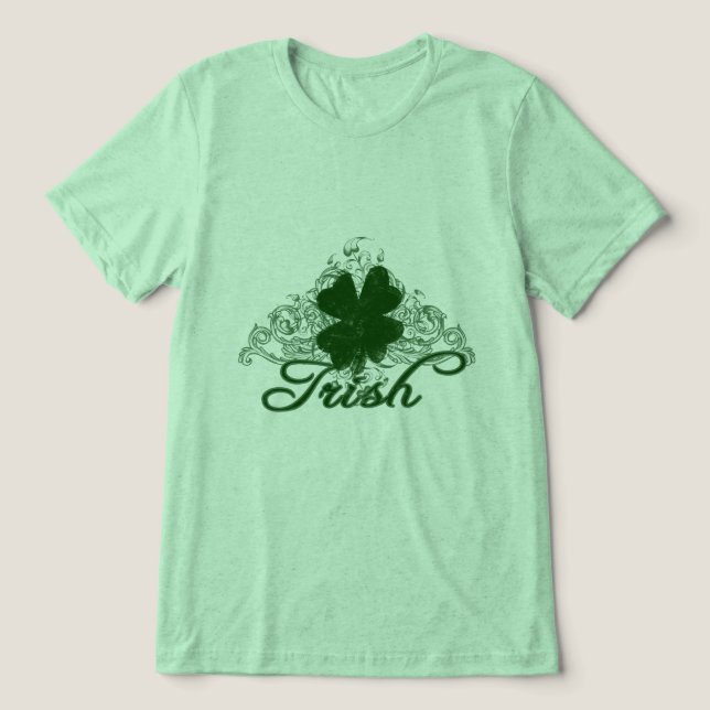 Irish St. Patricks Day Tri-Blend Shirt (Design Vorderseite)