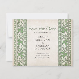 Irish St. Patrick's Wedding Save The Date