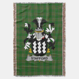 Irish Stafford Coat of Arms Familienwappen Irland Decke