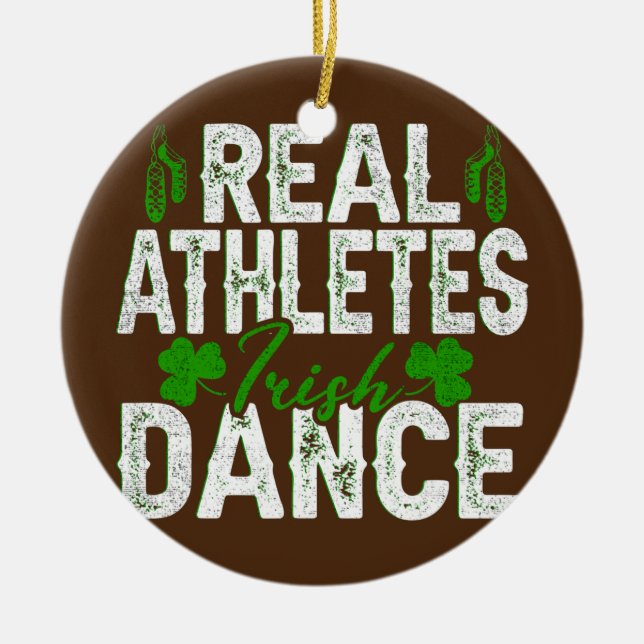 Irish Step Dance Girl Ireland tanzen Irish Dance Keramik Ornament (Vorne)