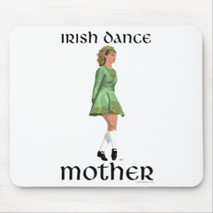 Irish Step Dance Mother - Green Mousepad