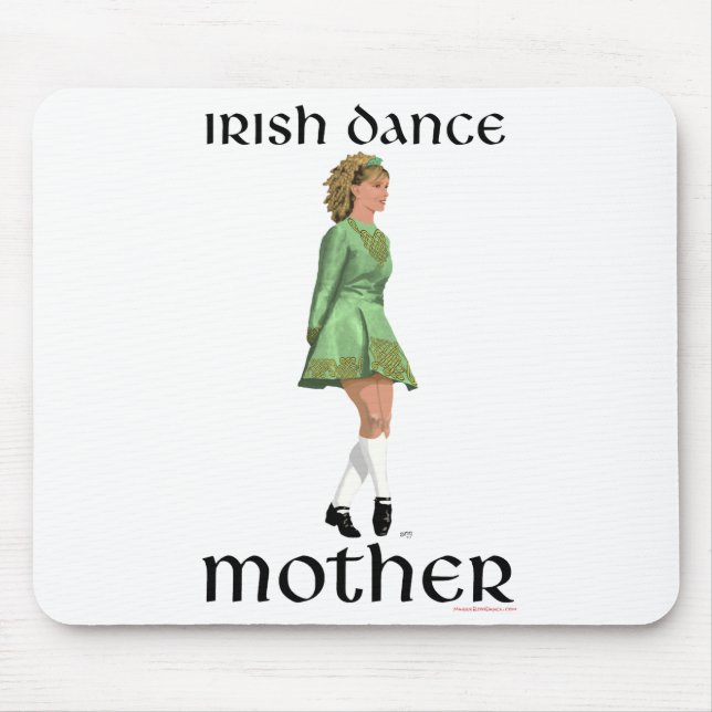 Irish Step Dance Mother - Green Mousepad (Vorne)