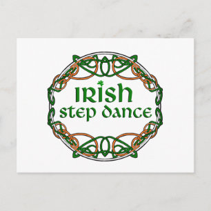 Irish Step Dance Postkarte