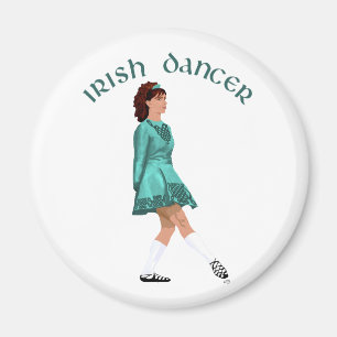 Irish Step Dancer - Aquamarin Magnet