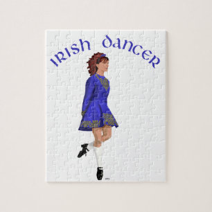 Irish Step Dancer - Blue Puzzle