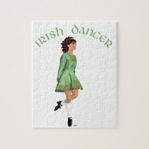 Irish Step Dancer - Green Puzzle