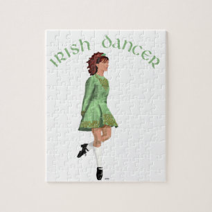 Irish Step Dancer - Green Puzzle