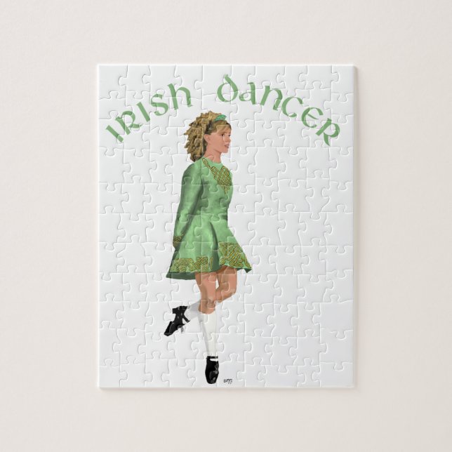 Irish Step Dancer - Green Puzzle (Vertikal)