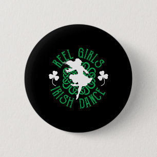 Irish Step Dancer Step Dancing Reel Girls II Button