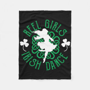 Irish Step Dancer Step Dancing Reel Girls II Fleecedecke
