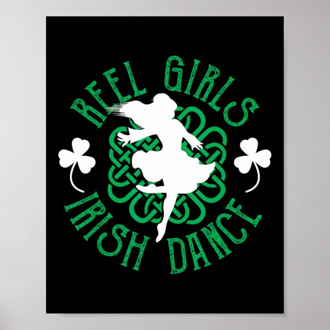 Irish Step Dancer Step Dancing Reel Girls II Poster (Vorne)