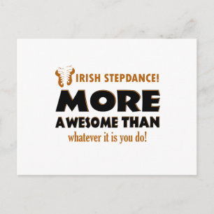 Irish Step Tance Dance Designs Postkarte