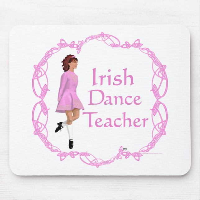Irish Step Tance Teacher - Pink Mousepad (Vorne)