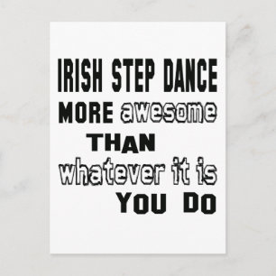 Irish Step tanzen phantastischer als alles was es Postkarte