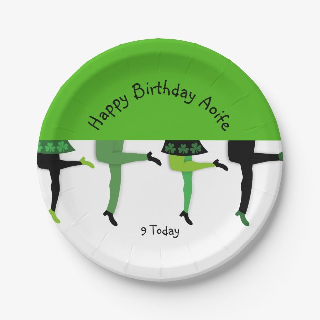Irish Stepdancers' Legs Pappteller (Vorderseite)