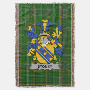 Irish Stoney Coat of Arms Familienwappen Irland Decke