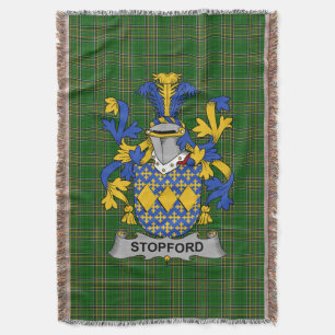 Irish Stopford Coat of Arms Familienwappen Irland Decke