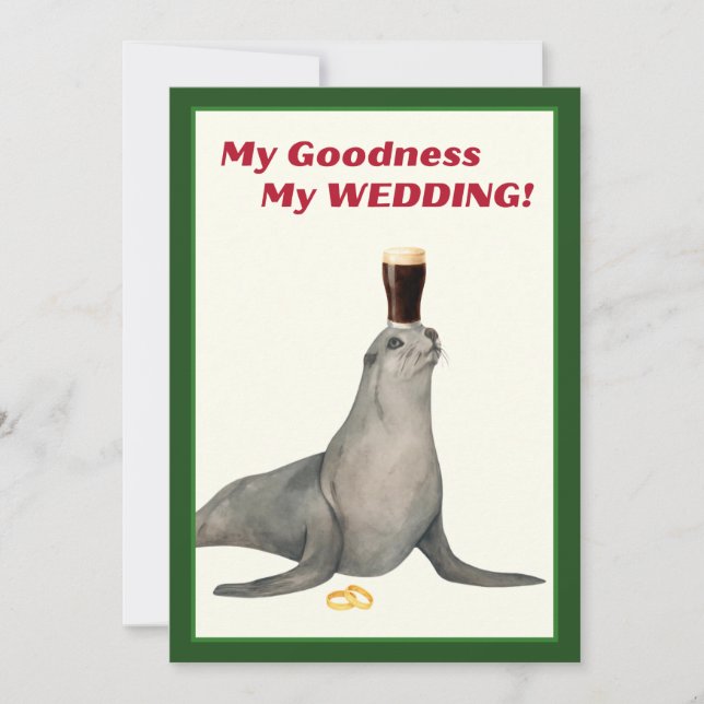 Irish Stout Bridal Shower Invitation Einladung (Vorderseite)