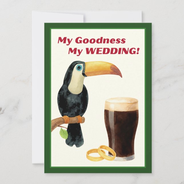 Irish Stout Bridal Shower Invitation Einladung (Vorderseite)