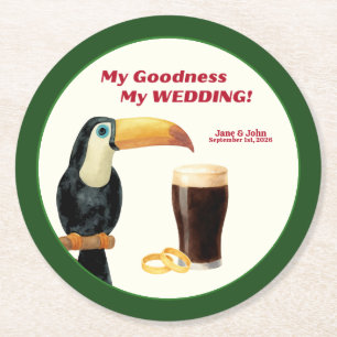 Irish Stout Hochzeitsgunst Papier Untersetzer