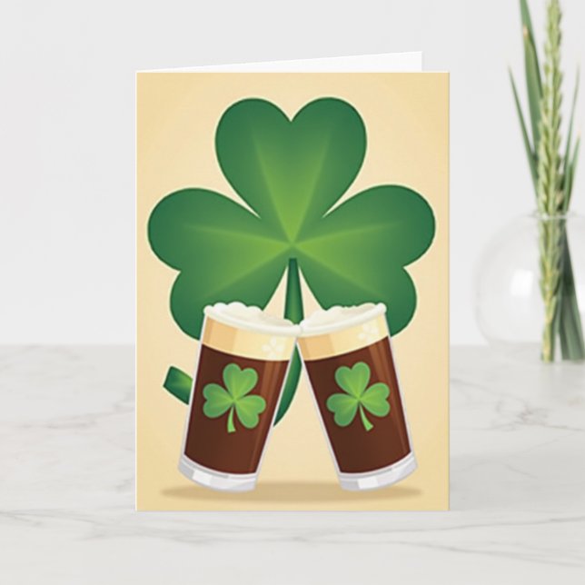 Irish Stout Prost Karte (Vorderseite)